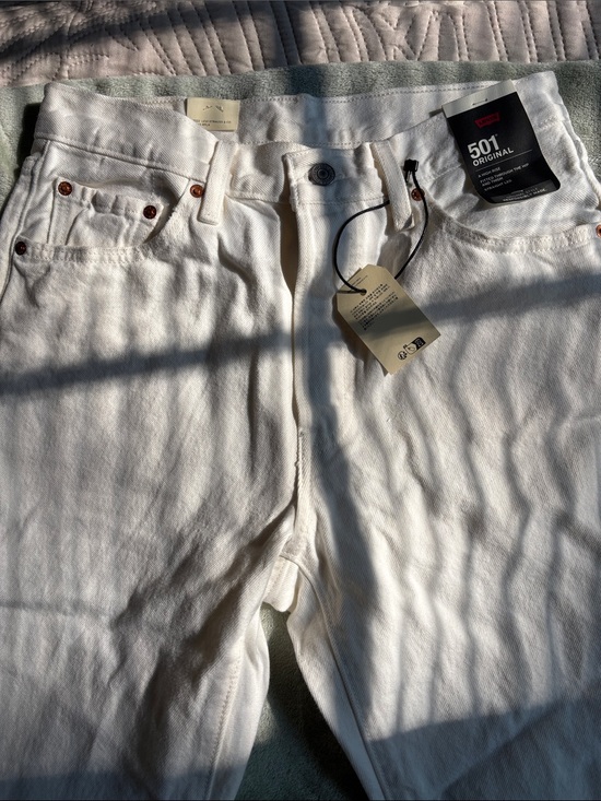 Levi's Denim - Levi's 501 Original White Jeans